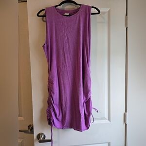 VS Pink Shirt Dress Cinched Sides XL